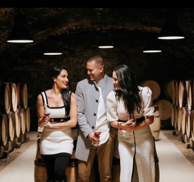 JJ Garcia with siblings Nikki Bella and Brie Bella
